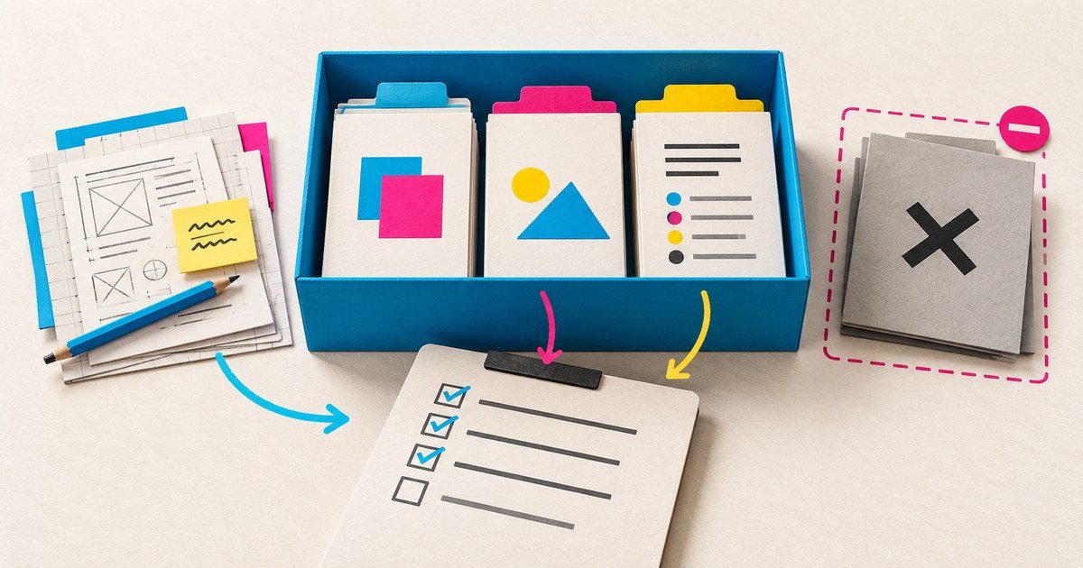 A handover folder and checklist distinguish delivered assets from excluded work.