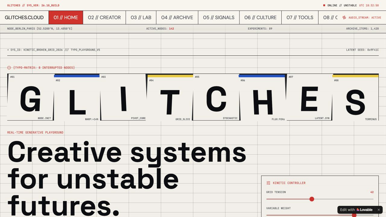 GLITCHES.CLOUD
